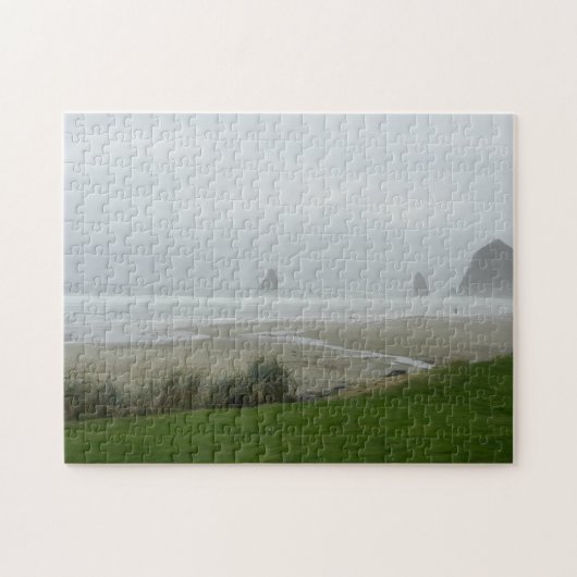 Een Foggy Morning bij het strand Legpuzzel (Horizontaal)