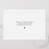 Een Folie met briefopeningskaart voor kerstmis Folie Uitnodiging (Achterkant)