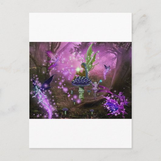 Een fonkelend bos briefkaart (Voorkant)