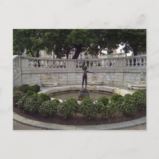 Een fontein in Mt. Washington Briefkaart (Voorkant)