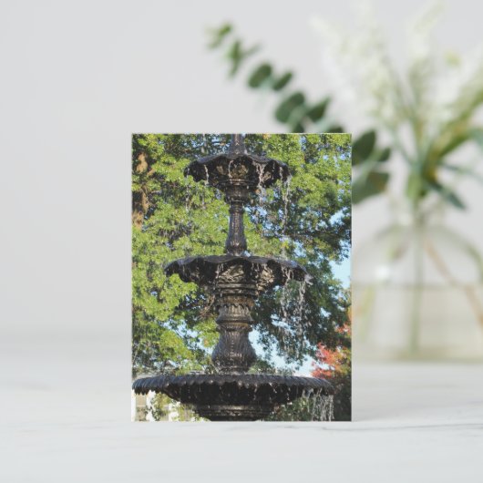 Een fontein in Pella Iowa Briefkaart (Staand voorkant)