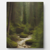 Een Forest Stream Tabletop Art Fotoplaat (Voorkant)