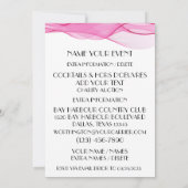 Een formele uitnodiging met een roede strik (Achterkant)