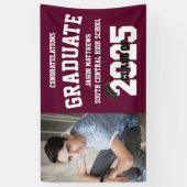 Een foto Bourgogne Afstuderen banner met Pet (Verticaal)