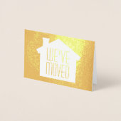 Een foto die we hebben verplaatst Elegant Modern M Folie Kaarten (Voorkant)