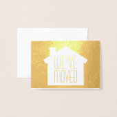 Een foto die we hebben verplaatst Elegant Modern M Folie Kaarten (Voorkant met envelop)