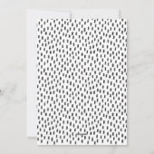 Eén foto Elegant Black Script Calligraphy Flat Feestdagenkaart (Achterkant)