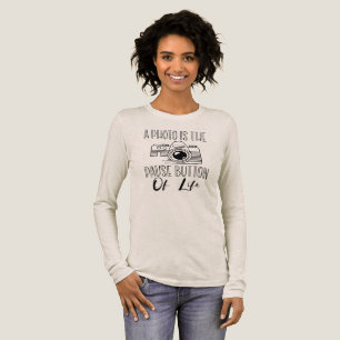 Een Foto Is De Pauzeknop Van Het Leven Tri-Blend Shirt