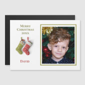 Een foto Kerstkousen- Christmas Kaart (Voorkant / Achterkant)