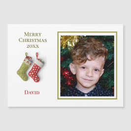 Een foto Kerstkousen- Christmas Kaart