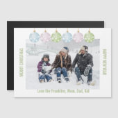 Eén foto kerstornamenten bewerkbaar (Voorkant / Achterkant)