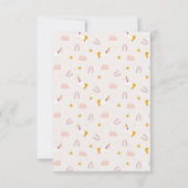 Een foto Magical Unicorn Pastel Dank u kaart (Achterkant)