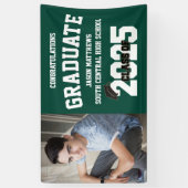 Een foto Medium Groen Afstuderen Banner (Verticaal)
