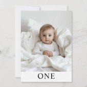 Eén foto | Mijn eerste jaar | Gepersonaliseerd Kaart (Achterkant)