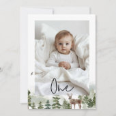 Eén foto | Mijn eerste jaar | Gepersonaliseerd Kaart (Voorkant)