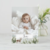 Eén foto | Mijn eerste jaar | Gepersonaliseerd Kaart (Staand voorkant)