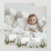 Eén foto | Mijn eerste jaar | Gepersonaliseerd Kaart (Voorkant / Achterkant)