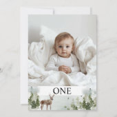 Eén foto | Mijn eerste jaar | Gepersonaliseerd Kaart (Achterkant)