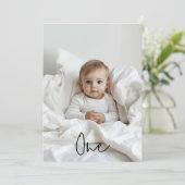 Eén foto | Mijn eerste jaar | Gepersonaliseerd Kaart (Staand voorkant)