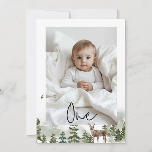 Eén foto | Mijn eerste jaar | Gepersonaliseerd Kaart (Voorkant)