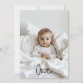 Eén foto | Mijn eerste jaar | Gepersonaliseerd Kaart (Achterkant)