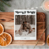 Een foto Minimal Retro Kerstmis Feestdagenkaart