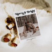 Een foto Minimal Retro Kerstmis Feestdagenkaart