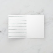 Een foto modern groen penseelscript afstuderen bedankkaart (Binnen)