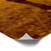 Eén foto op Horseback  Sepia Poster (Hoek)