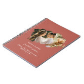 Eén foto-overlay Eenvoudig Lijst bruiloft bord Notitieboek (Linkerzijde)