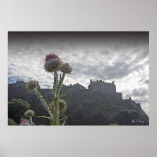 Een foto-poster van Edinburgh Castle. Poster
