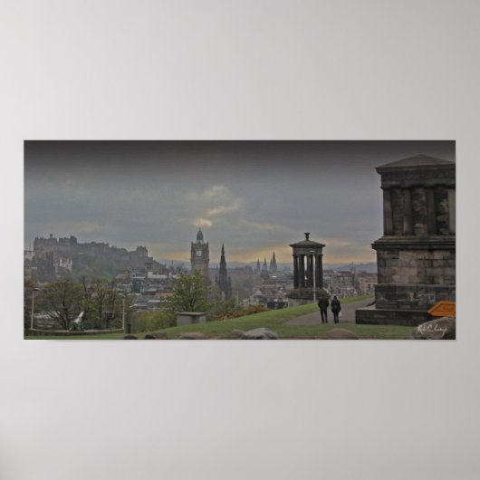 Een foto-poster van Edinburgh uit Calton Hill Poster (Voorkant)