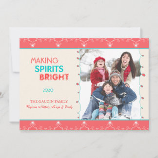 Een foto van de Bright Holiday-reeks maken Feestdagenkaart