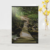 Één Foto van de Brug van de Stap tegelijkertijd Kaart (Gele Bloem)