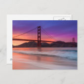 Een foto van de Golden Gate Bridge van San Francis Briefkaart (Voorkant / Achterkant)