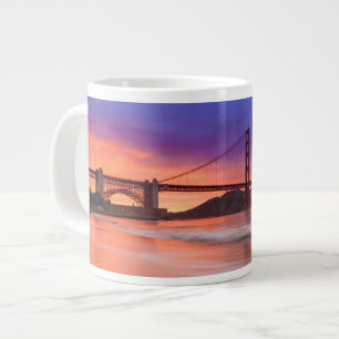 Een foto van de Golden Gate Bridge van San Francis Grote Koffiekop