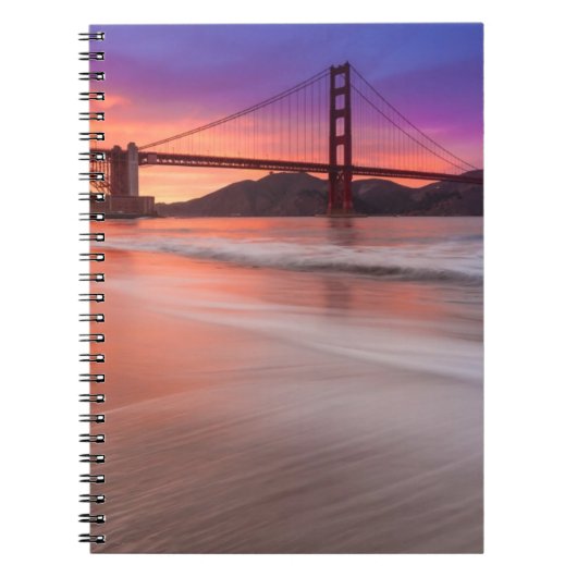 Een foto van de Golden Gate Bridge van San Francis Notitieboek (Voorkant)
