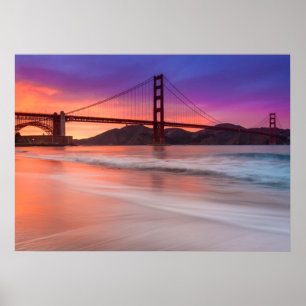 Een foto van de Golden Gate Bridge van San Francis Poster