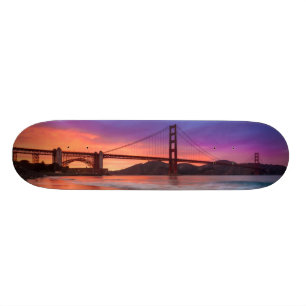 Een foto van de Golden Gate Bridge van San Francis Skateboard