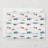 Een foto van de grote Vist de eerste verjaardag Kaart (Achterkant)