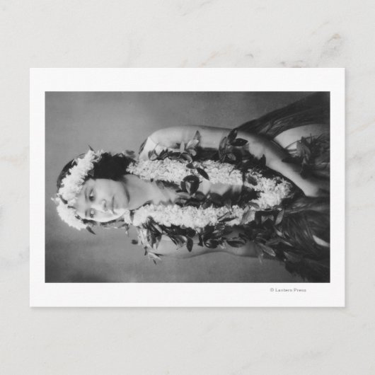 Een foto van de Hawaiian Hula DancerHawaii Briefkaart (Voorkant)