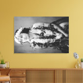 Een foto van de Hawaiian Hula DancerHawaii Canvas Afdruk (Insitu (Woonkamer))