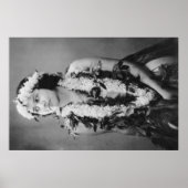 Een foto van de Hawaiian Hula DancerHawaii Poster (Voorkant)
