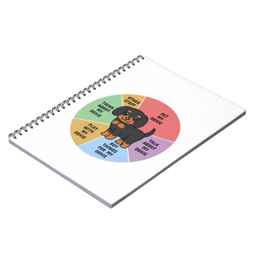 Een foto van mijn leven, Dachshund Dog Funny Wireh Notitieboek (Linkerzijde)