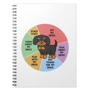 Een foto van mijn leven, Dachshund Dog Funny Wireh Notitieboek