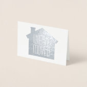 Een foto We hebben verhuisd Elegant Modern Kraft & Folie Kaarten (Voorkant)