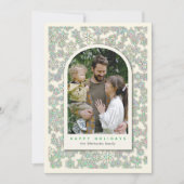 Eén fototemplate Kerst- en Nieuwjaarskaarten Feestdagenkaart (Voorkant)