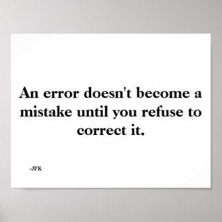 Een fout poster