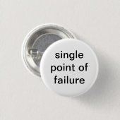 Eén foutpunt ronde button 3,2 cm (Voorkant /achterkant)