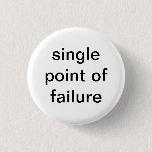 Eén foutpunt ronde button 3,2 cm (Voorkant)